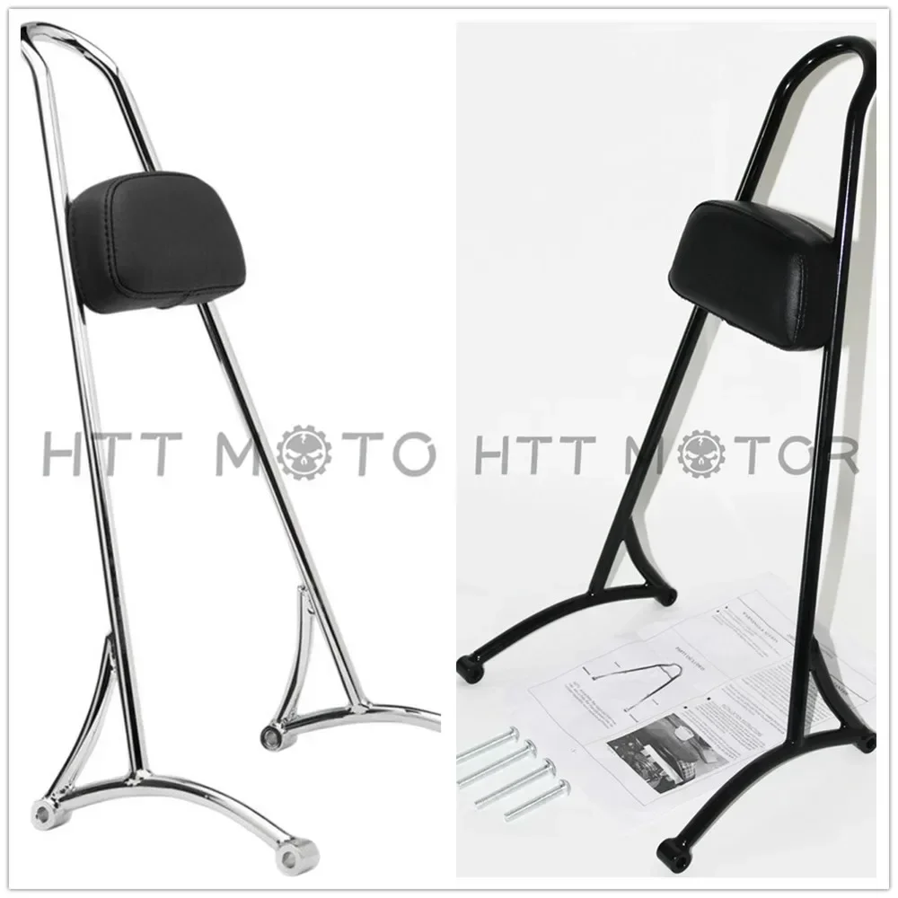 Oparcie pasażera Sissy Bar dla Harley Davidson Sportster Iron 1200 883 XL 2004-2017 Aftermarket części motocyklowe czarny 20 "