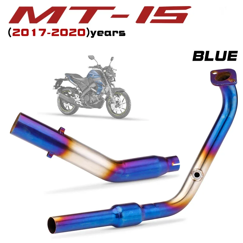 

YZF R15 MT15 Full Set Modify Exhaust Muffler Silencer Middle Link Pipe Stainless Steel For Yamaha YZF R15 MT-15 2020-2021 N