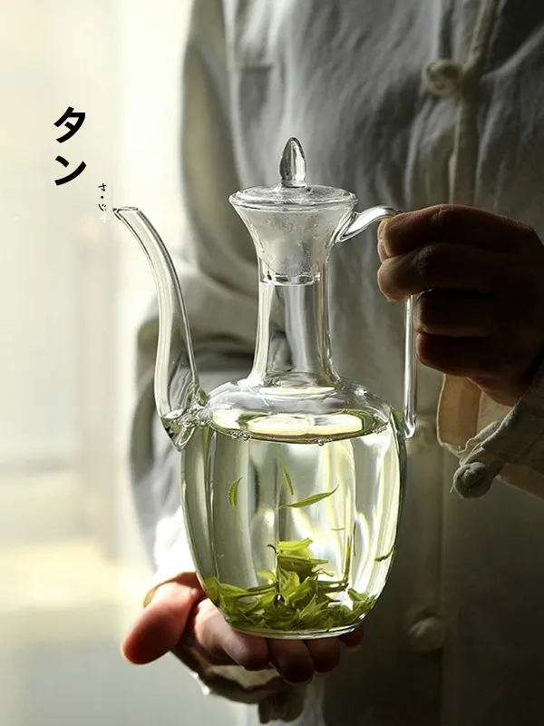 

Thang Song Thiened Glass Tea Pot Ancient Chinese Sle Tea Brewing Kettle Heat Resistant Tea Set Water Heating Pot Handmade