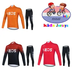 Ineos Kids Autumn Baby Cycling Long Sleeves Cycling Jerseys Set Breathable Bike Clothes Bicycle Wear Ropa Maillot Ciclismo Boys