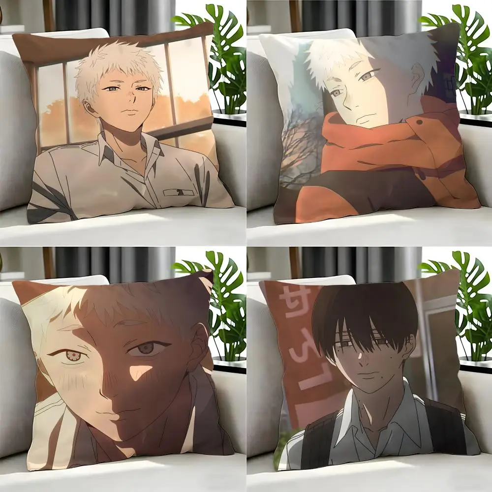anime The Summer Hikaru Died Cushion Cover Cushion Cover Set 4Pcs 50x50 45x45 40x40 Pillowcase Decorative Sofa Home Decor
