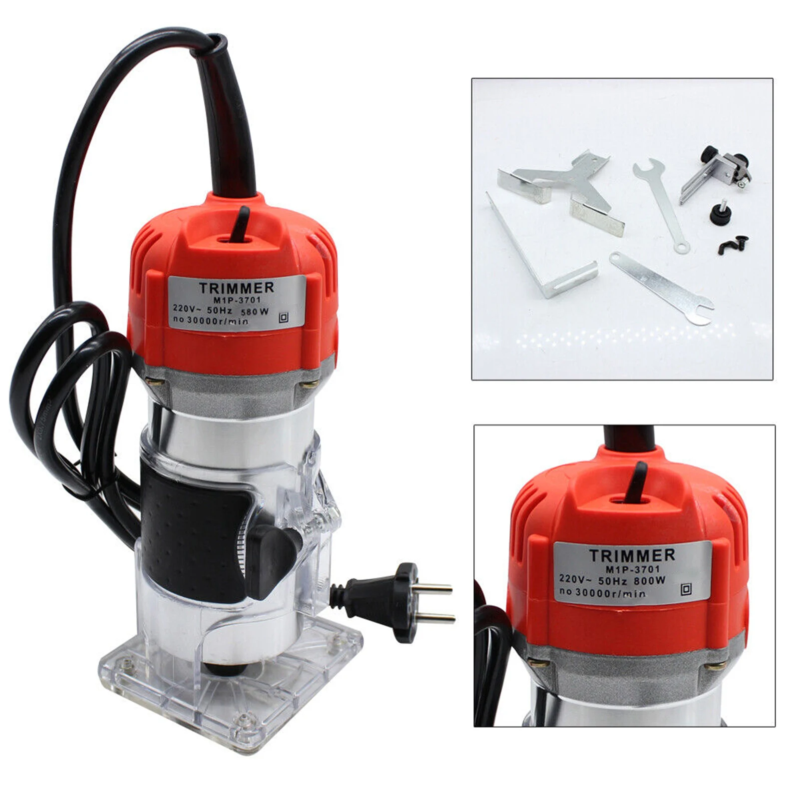 Electric Wood Router All Copper Wire Motor Precise Cutting 220V 50Hz 30000r/min Wood Router Machine