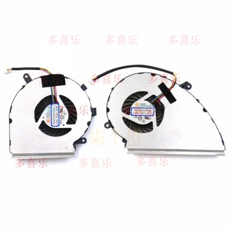 EE   Genuine New for MSI GP72 7rdx Leopard Pro CPU + GPU Cooling Fan 4-Pins