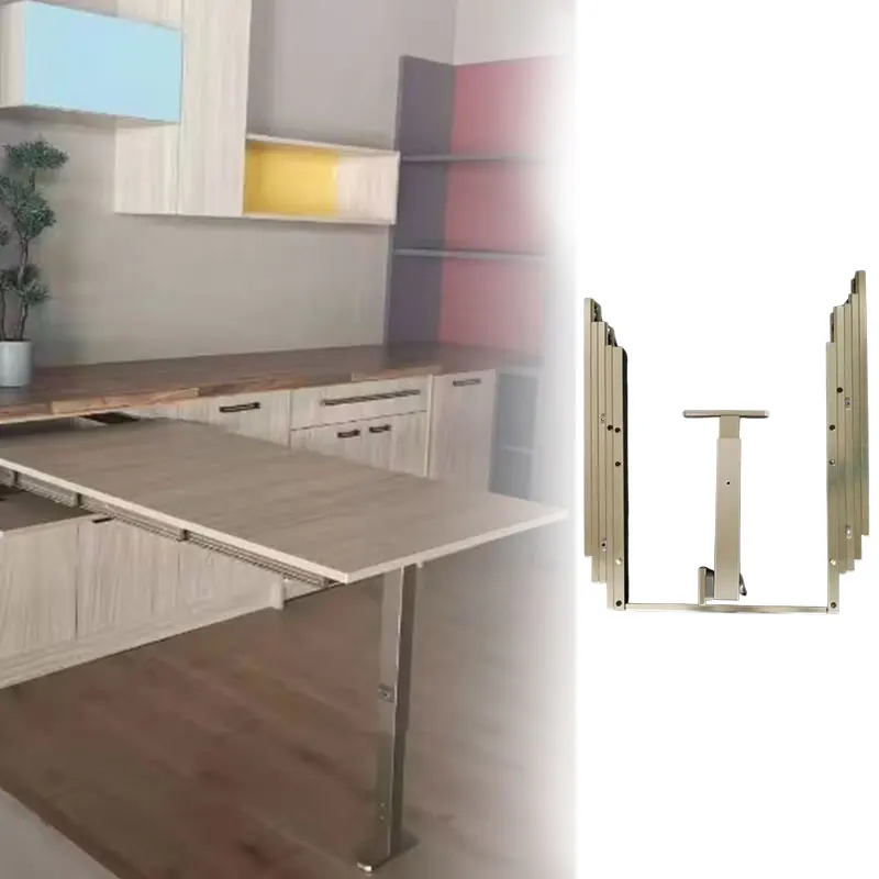 

Modern Style Space-Saving Invisible Pull-Out Telescopic Table Mechanism