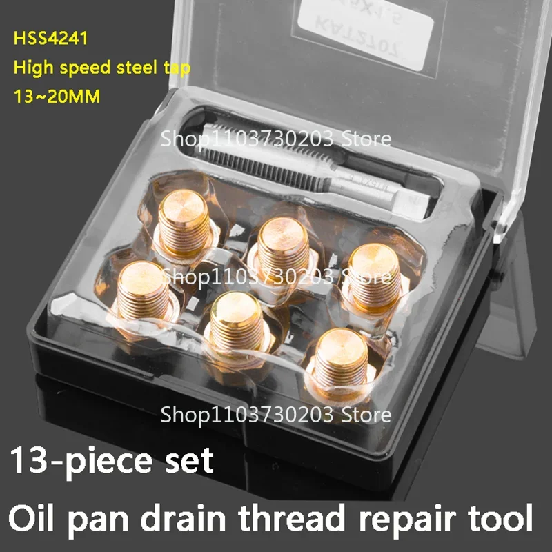 

Car Damage Oil Pan Oil Release Screw Thread Repair Tool Auto Repair and Maintenance Tool M13-22