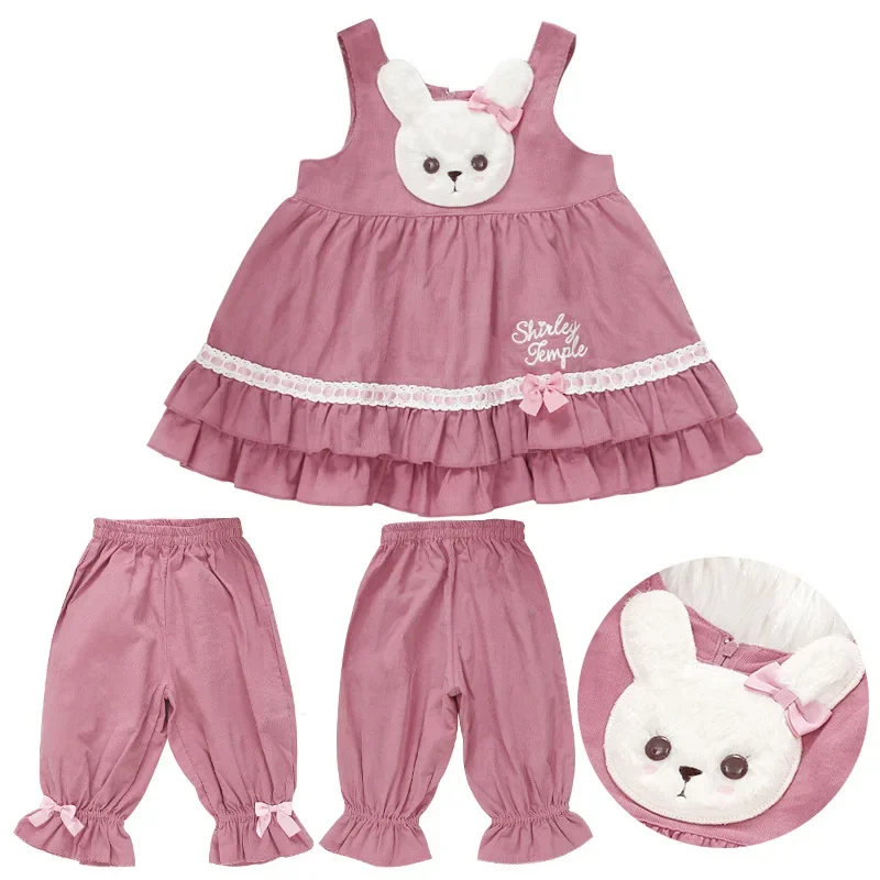 

ST Children's Wear Xiulan Dunpo Girl Princess Bunny Corduroy Strap Skirt Cake Skirt Baby Pants