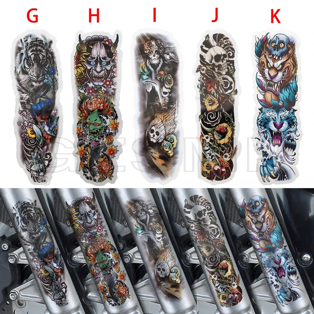 New Color Motorcycle Front Fork animal Skull Decal Universal Sticker Tag Paster fit For Harley Kawasaki Suzuki Honda Yamaha