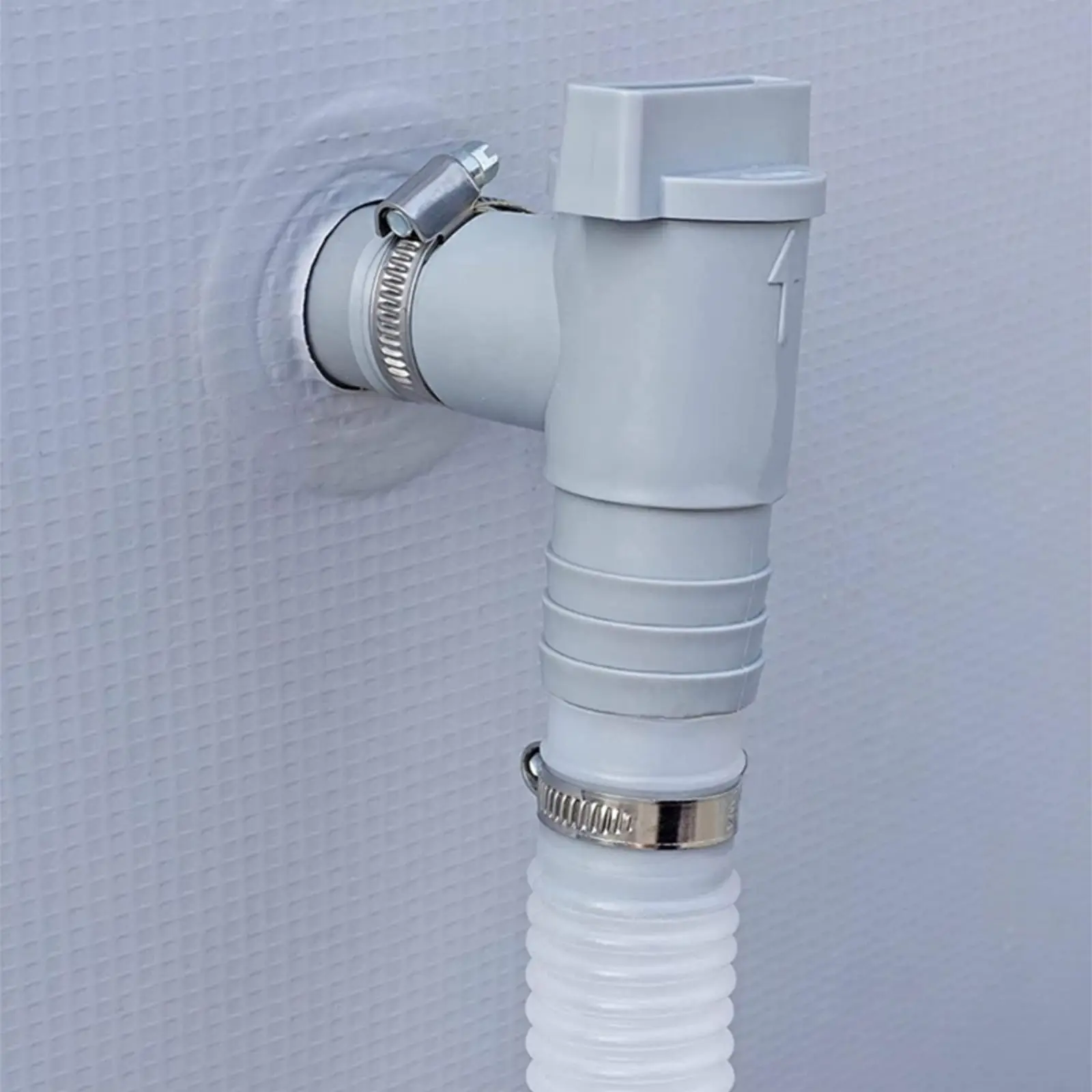 PVC Pool Filter Pump Adapter Durable 32mm Pool On/Off Plunger Valve Sealed Replacement for Outdoor Equipment Parts