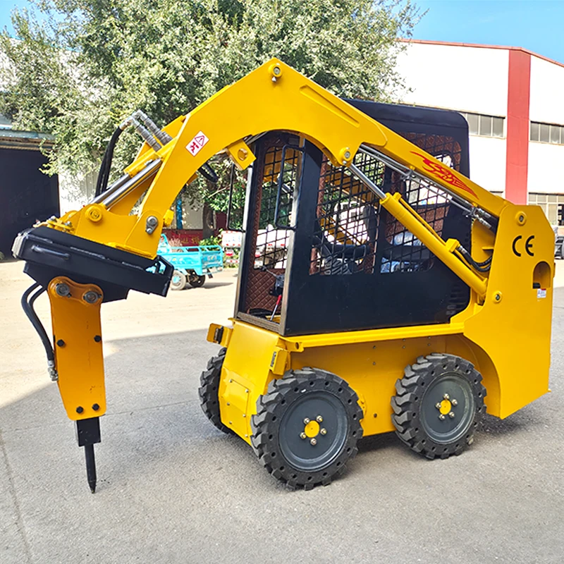 

Customize Wholesale Skid Steer Loader Hydraulic Multifunctional Skid Steer Loader Wheel Backhoe Skid Steer Loaders For Sale