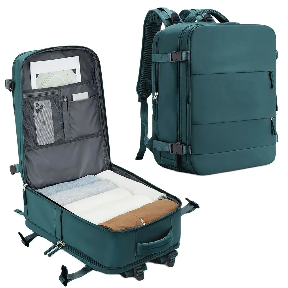 Bolsa de cabina Mochila 45x36x20, 40x20x25 Ryanair Carry-Ons, Mochila de viaje de avión para mujeres/hombres, Mochila para computadora portátil tamaño cabina