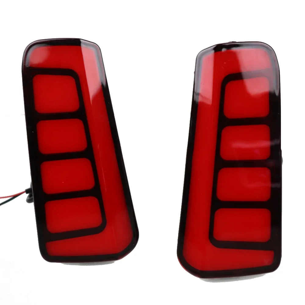 

Для Toyota Vellfire ALPHARD 2016 2017 2018 2019 2020 2 шт. светодиодные фонари заднего бампера, отражатель, противотуманная фара DRL, стоп-сигнал, 12 В, дневной свет