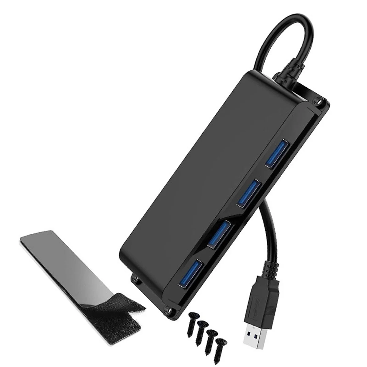 

USB3.0 Cable Splitter 1 in 4 Out Network Port Docking Station to Computer Converter Hub U Disk Mouse and Keyboard Hub