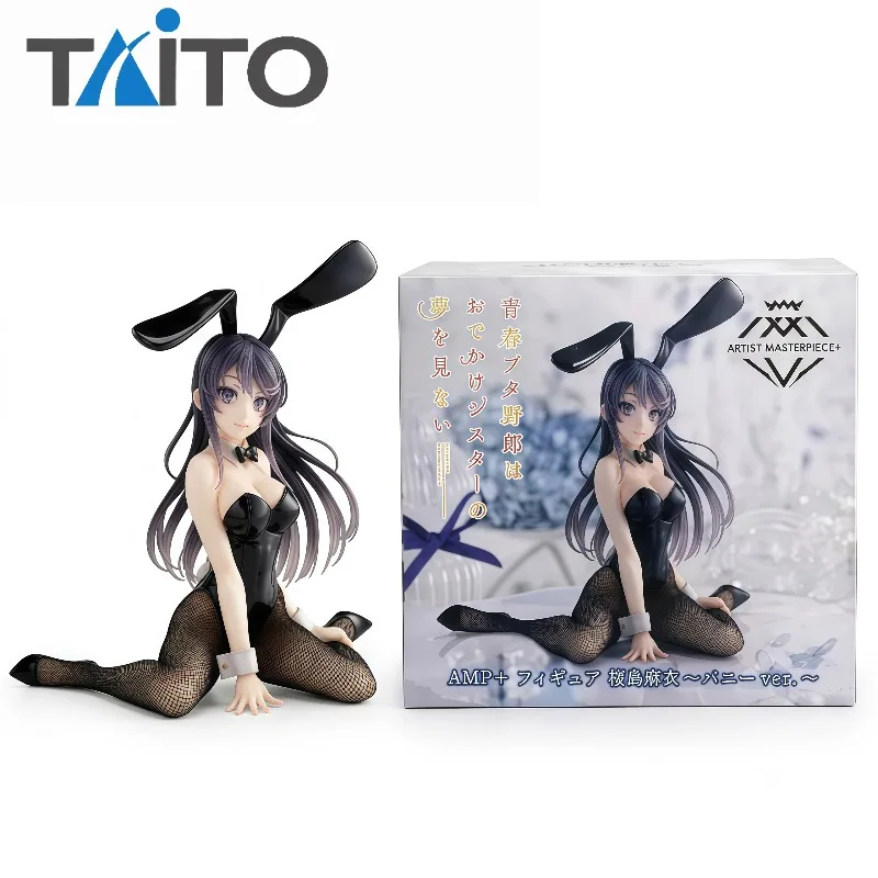 100% Original TAITO AMP+ Rascal Does Not Dream Mai Sakurajima Bunny Anime Collectible Figures Desktop Home  Decor Gifts In Stock