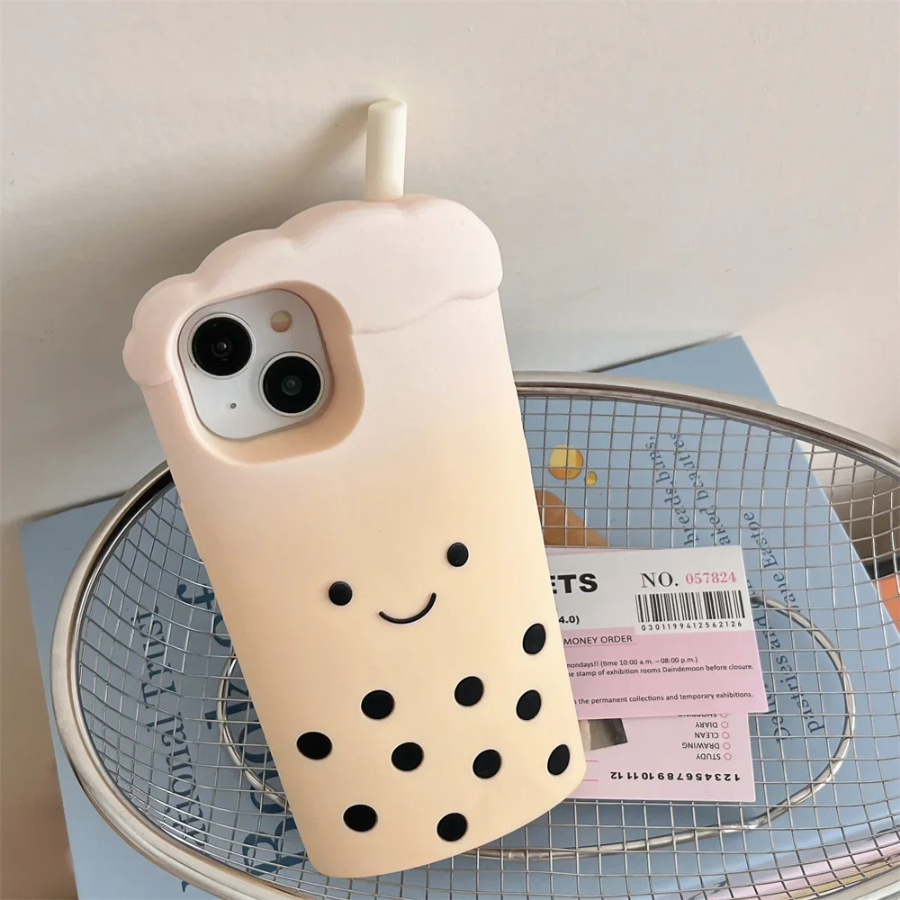 Weiche Silikon-Handyhülle mit 3D-Blasen, Cartoon-Hülle für iPhone 16 15 Pro Max 12 13 14 Pro Max,