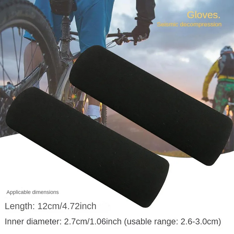 2pcs Sponge Scooter Motorcycle Handle Sleeve Modified Non-slip Sweat-absorbent Waterproof Soft Electric Throttle Handle Sleeve