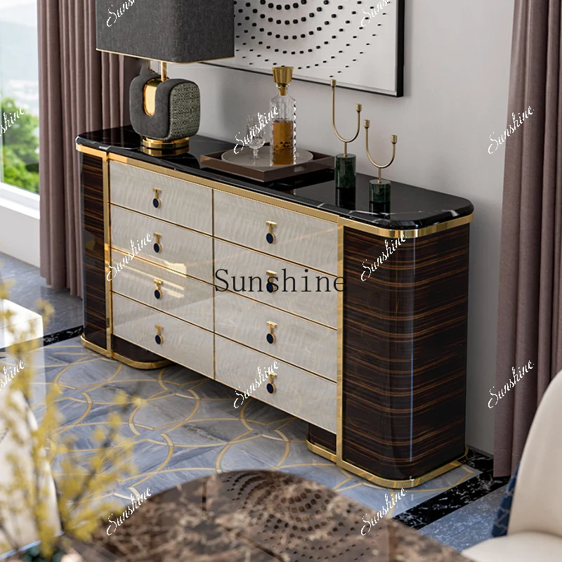 Italian light luxury modern simple household high-end storage storage cabinet