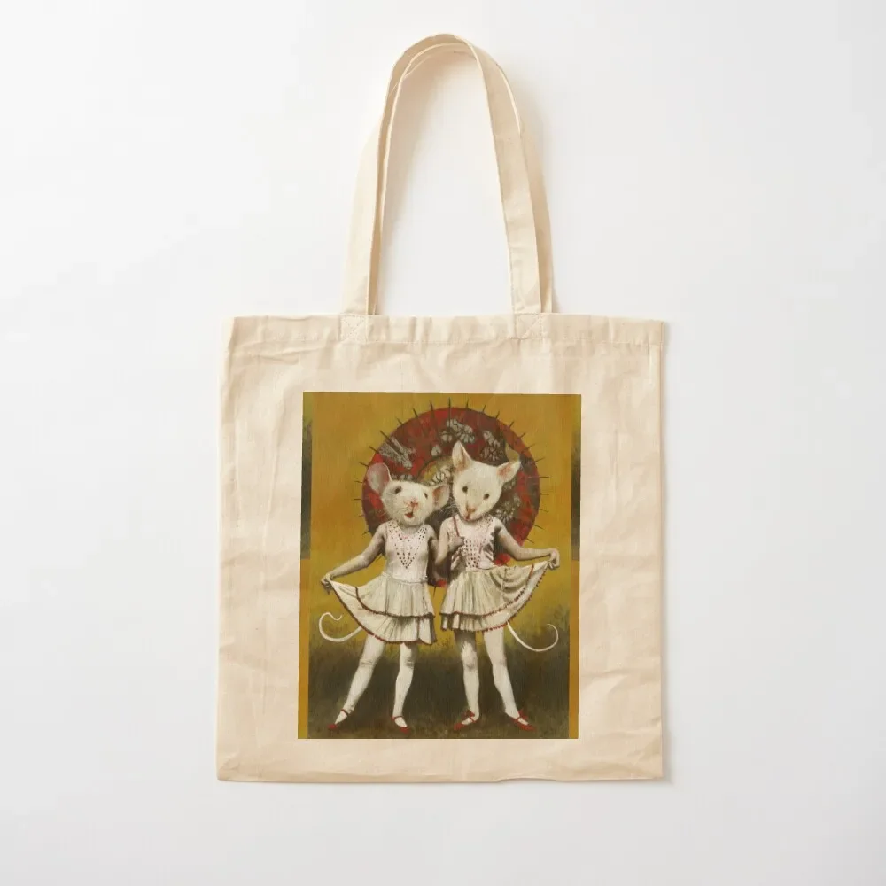 

Vintage Theatrical Mice Tote Bag handbag sacs de shopping canvas shopping bag eco pack Tote Bag