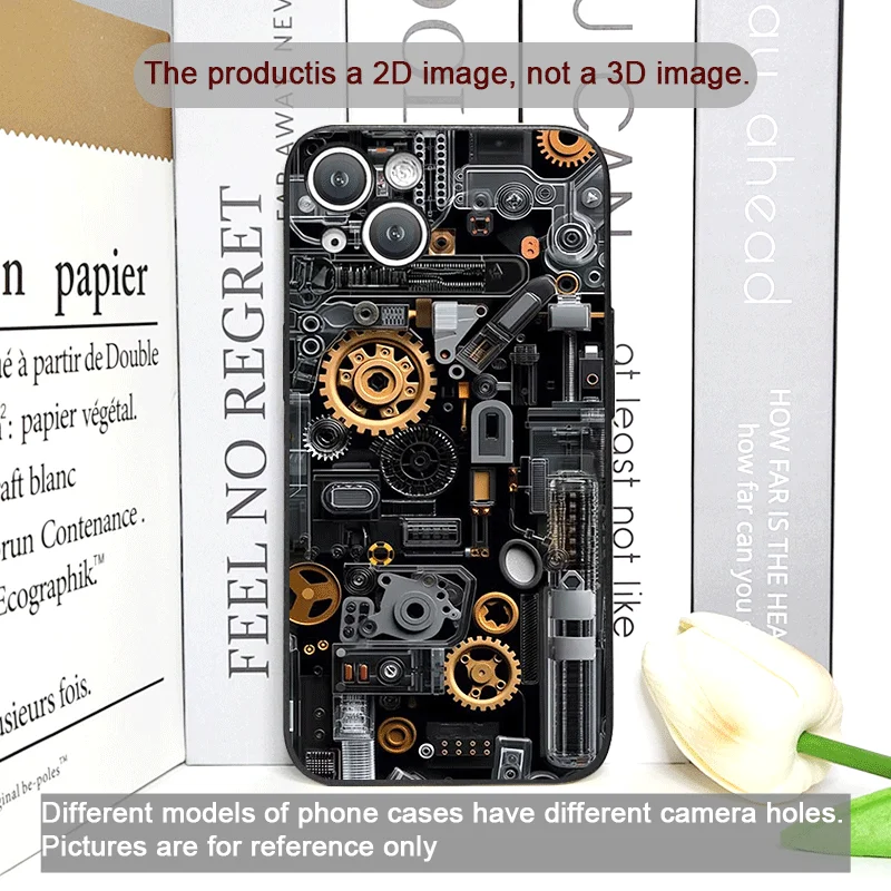 2D تقليد لوحة دوائر كهربائية نمط جراب هاتف آيفون 17 16 12 11 14 13 15 Pro Max Mini X XS XR 7 8 14 Plus غطاء ناعم Fundas