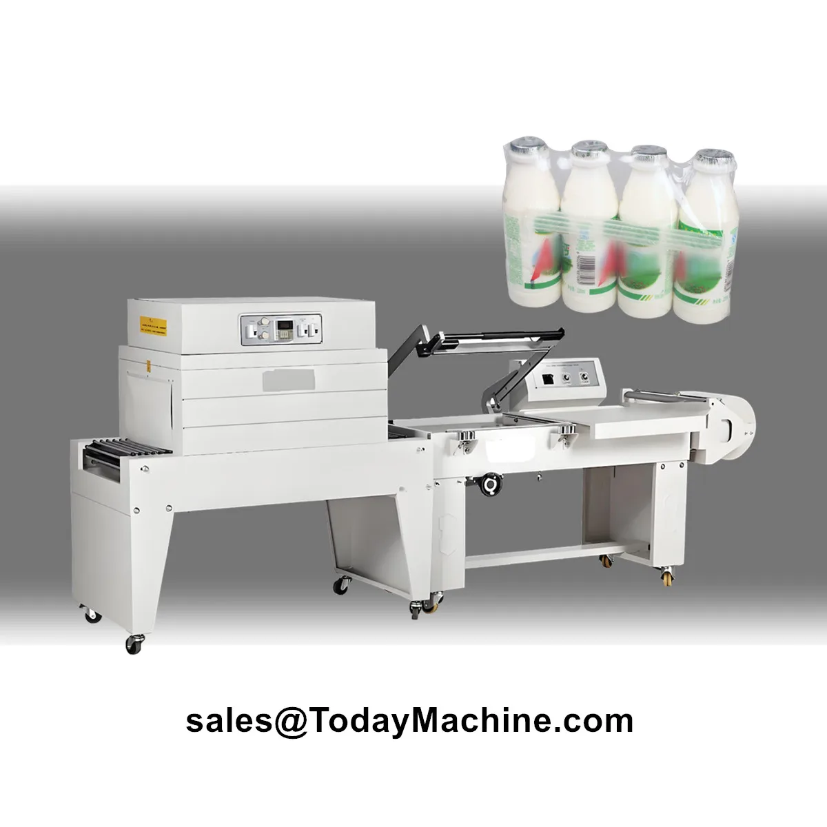 PVC POF فيلم دليل علبة كرتون مربع L بار ختم الحرارة يتقلص نفق التغليف آلة التعبئة والتغليف