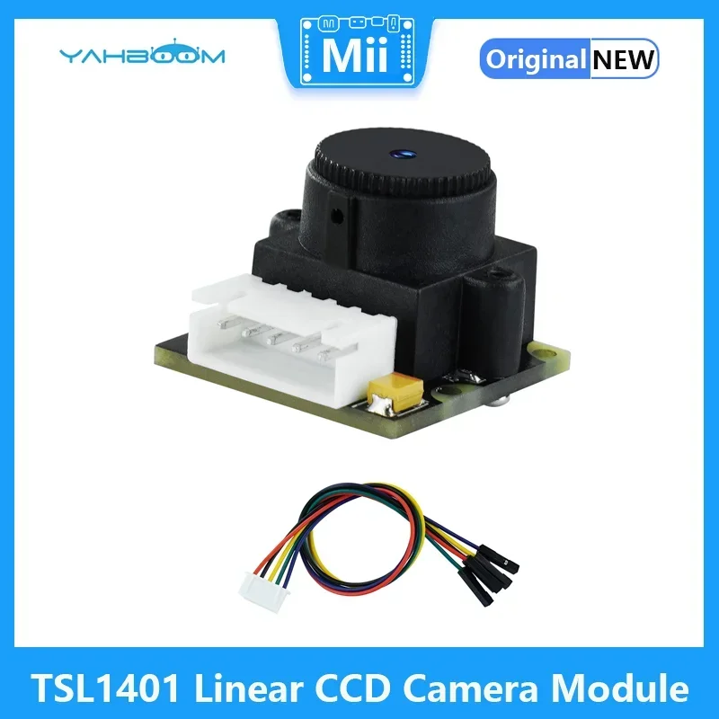 Yahboom TSL1401 Linear CCD Camera Module with 128 Pixels 5IN-XH2.54 Port for STM32 Smart Car Tracking Height Brackets for Choice