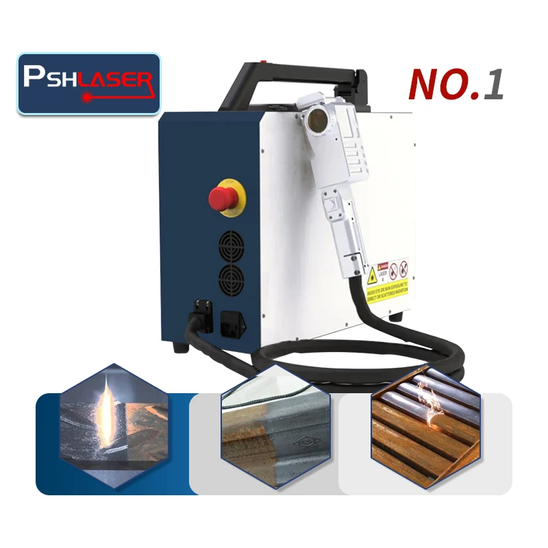 

100w 200w Handheld Mini Portable Pulse Fiber Laser Cleaning Machine Rust Removal Metal Paint Pulse Laser Cleaner