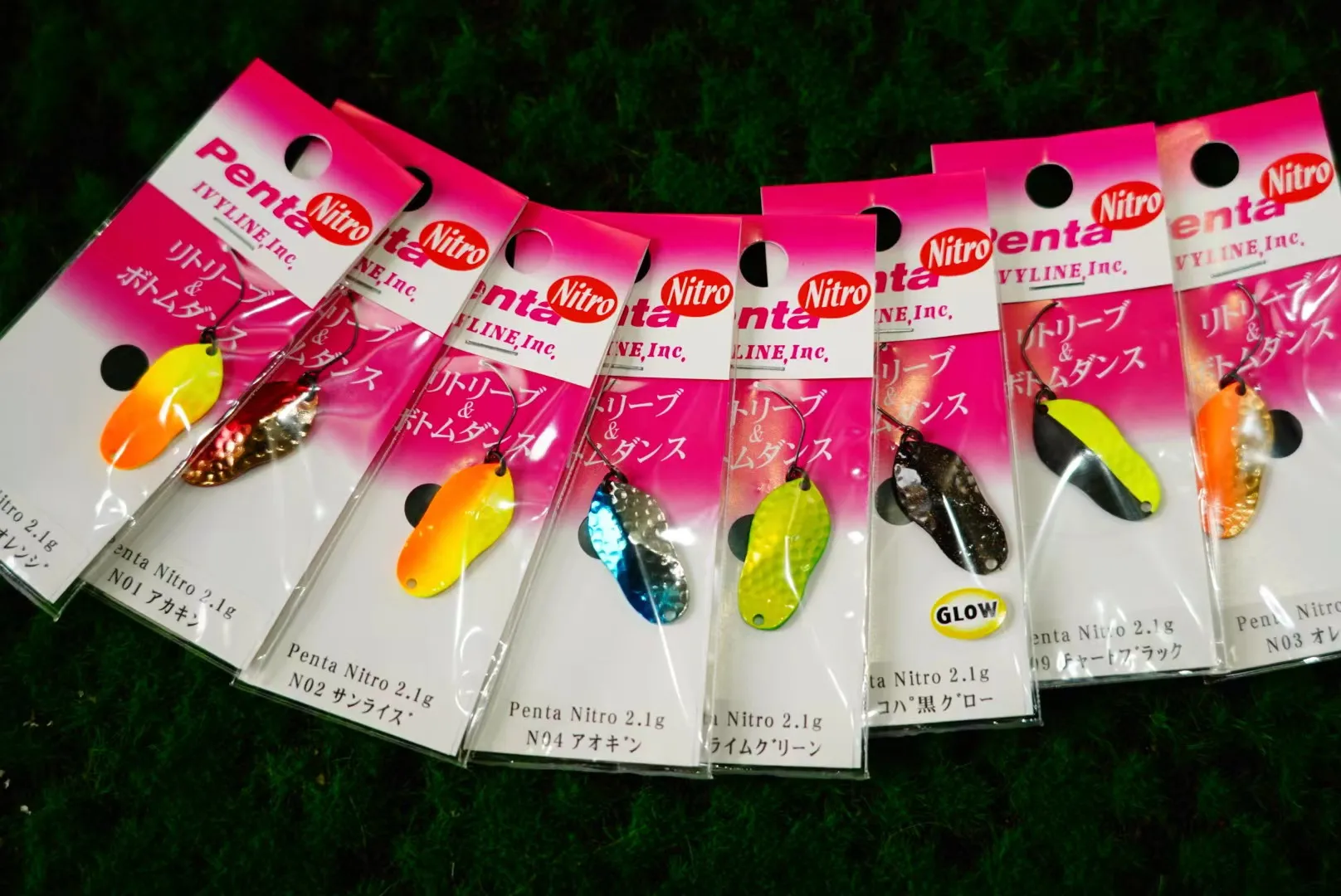 Japan IVYLINE Evelyn Penta Nitro Diamond Sequins 2.1g Trout Makou Lure Sub-tube Bait