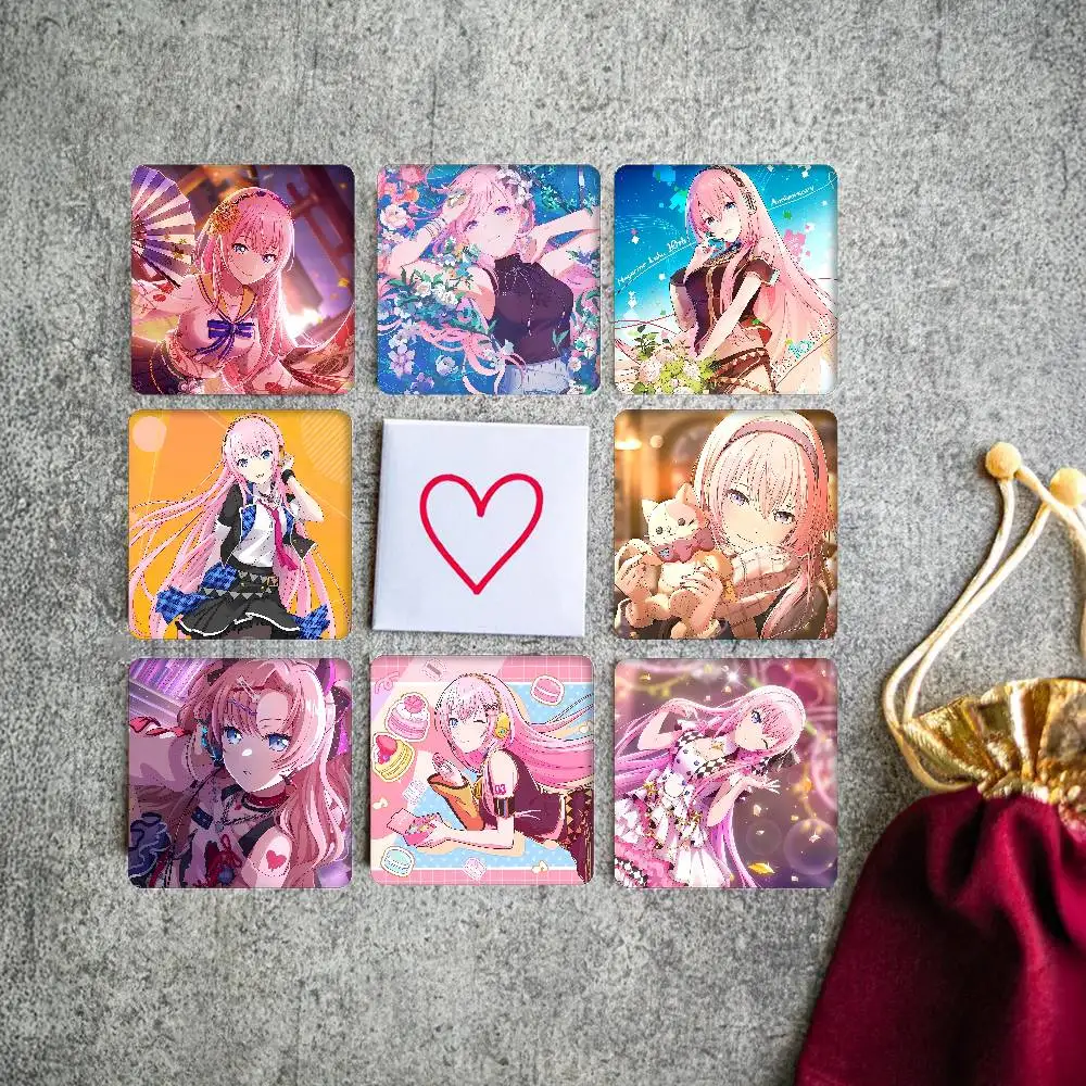 M-MegurineS L-LukaS Photo Frame Picture Fridge Magnets Refrigerator Magnetic Stickers Family Friends Gifts Souvenir Logo