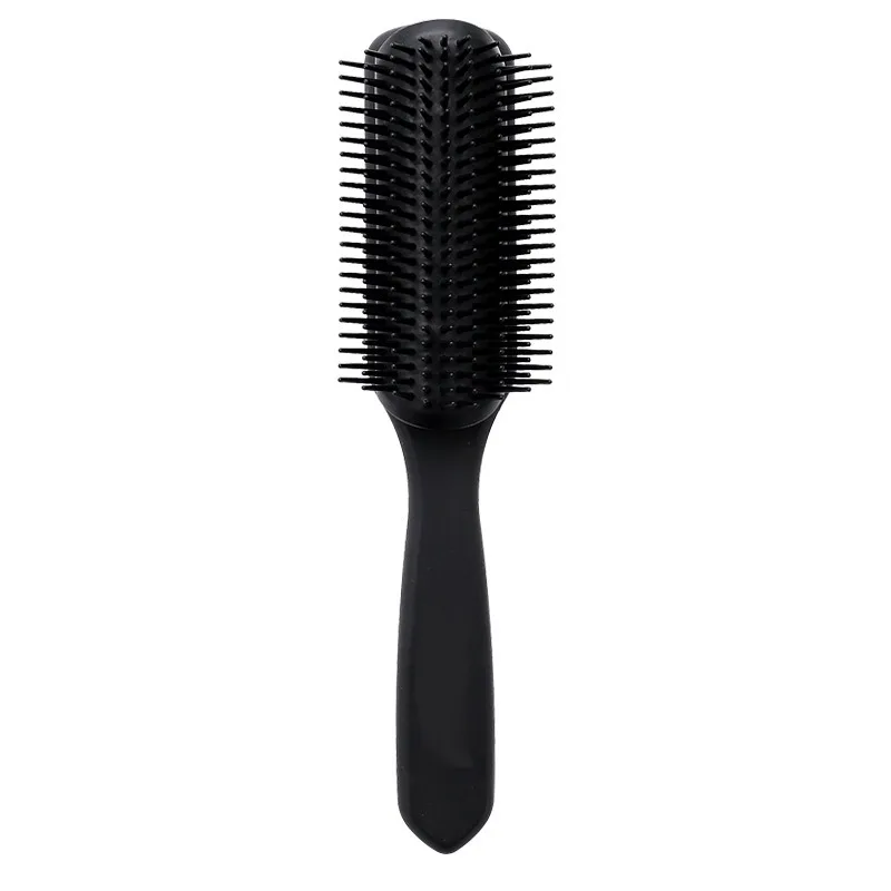 Black Detangling Hair Brush Handle Tangle Comb Pompadour Men Styling Shower Massage Scalp Comb Salon Hairdressing Styling Tool