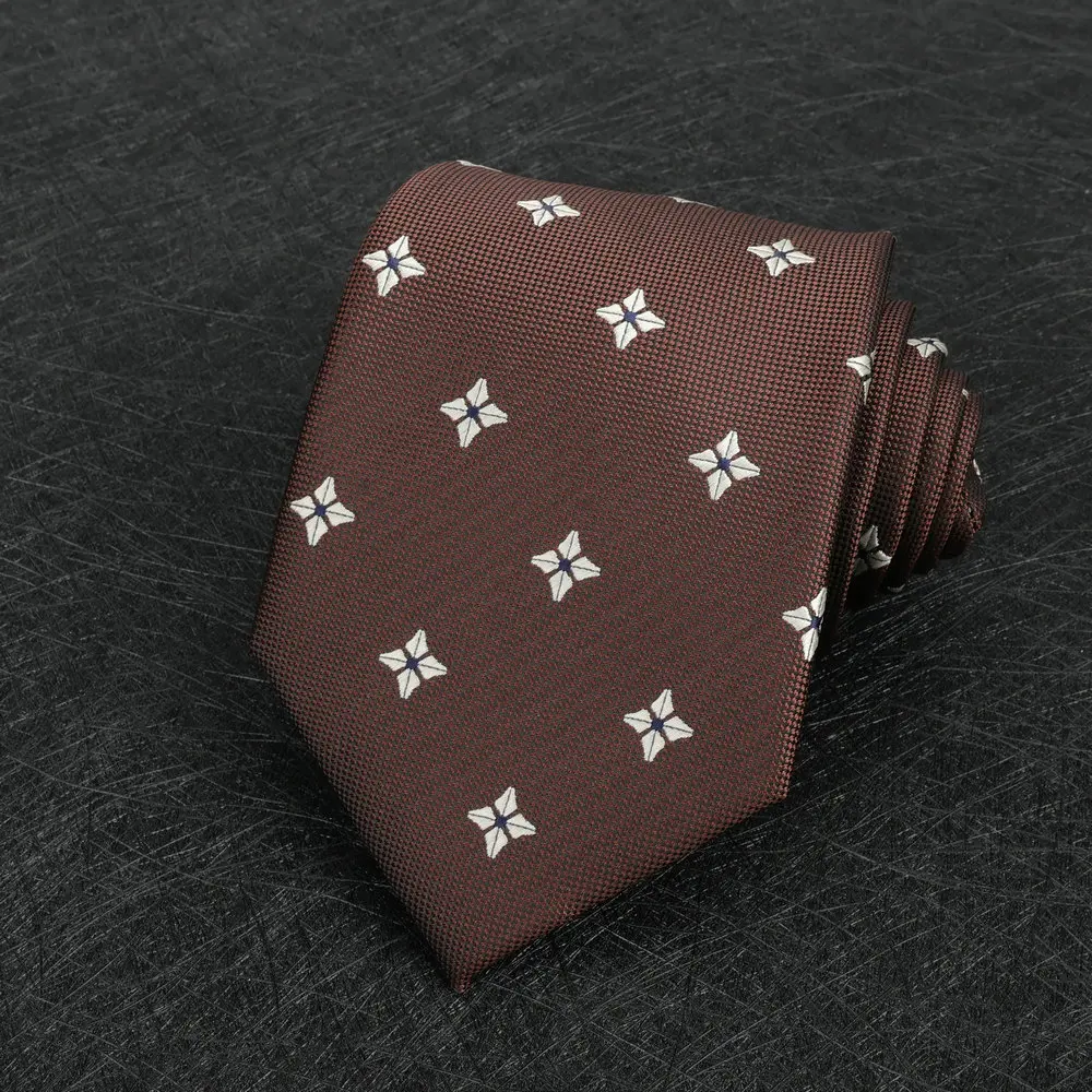 2025 neue Ankunft Braun Krawatte Männer Business Formal Gestreiften Retro Krawatten 8 cm Weiß Grün Polka Dot Krawatte Smoking hochzeit Krawatte – Detail 7