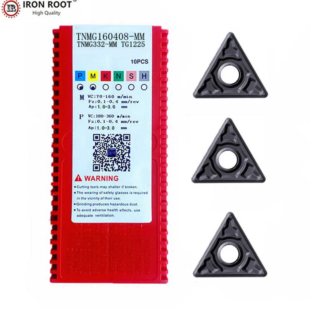 IRON ROOT TNMG160404,TNMG160408,-HA TG1225 CNC Lathe Turning Tool Carbide Turning Tool Insert for  MTLNR,MTFNR,MTGNR