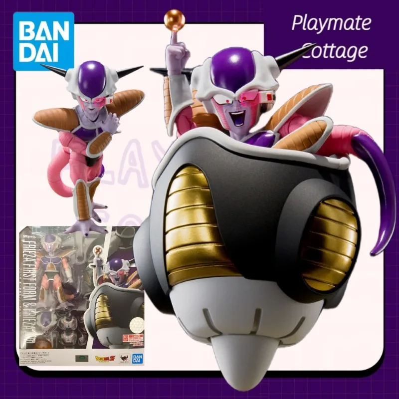 En Stock BANDAI figura de Anime Dragon Ball auténtica FRIEZA primer formo y FREZA POD productos terminados modelo articulaciones móviles coleccionables