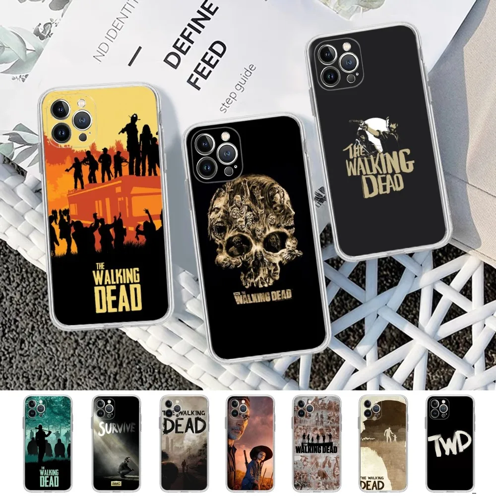 The Walking Dead Phone Case For IPhone 15 14 11 12 13 Mini Pro XS Max Cover 6 7 8 Plus X XR SE 2020 Funda Shell