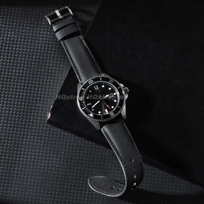 Cinturino per orologio in nylon con tela di vela da 18mm 20mm 22mm per Omega per cinturino in pelle Seiko Accessori per orologi con cinturino impermeabile a sgancio rapido