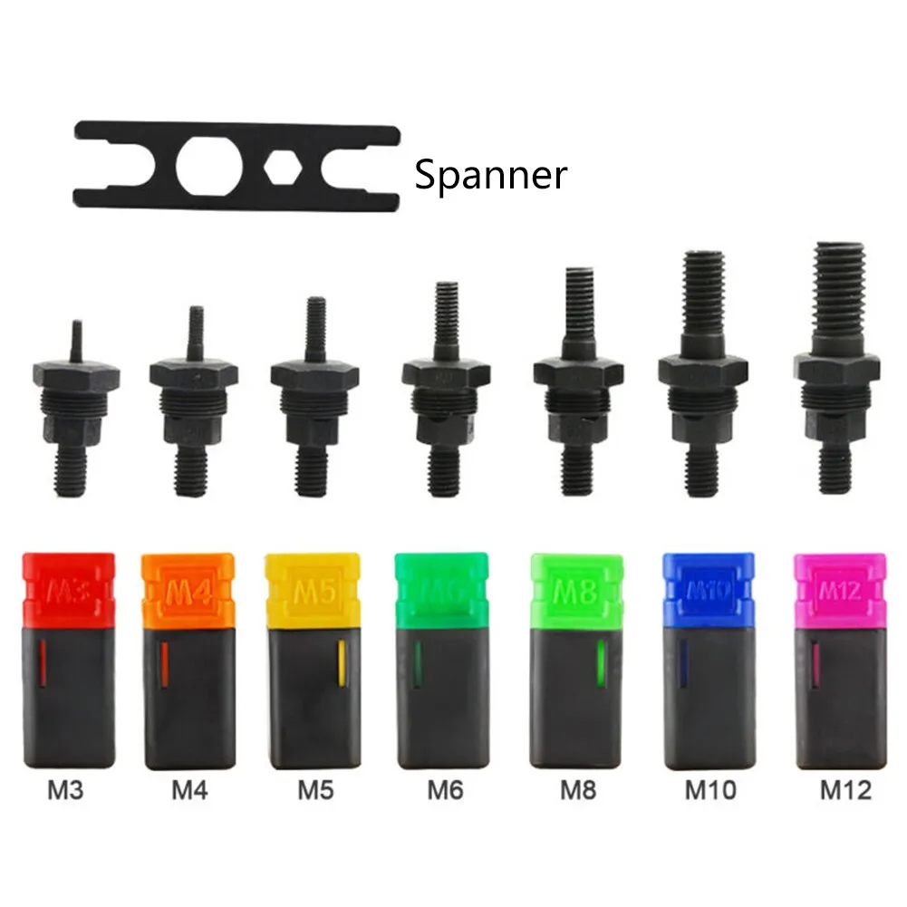 Imagem -04 - Ferramenta Riveter Gun com Mandril Intercambiável Bt606 Inserir Porca Roscada Rebite Perfuração Ferramenta de Mão M3-m12 Peça Sobressalente