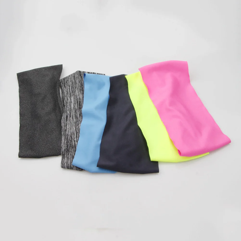 

6 шт., быстросохнущая спортивная повязка на голову, эластичные ленты для волос, дышащая, один размер для бега, йоги, тренажерного зала, фитнеса, тренировок, спортивная повязка для волос