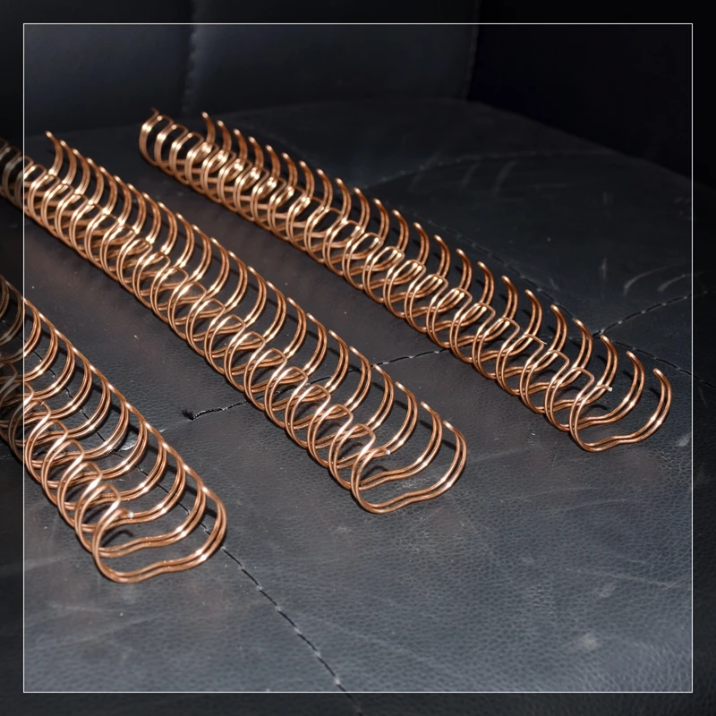 30/50/100 pz/scatola ReadStar Rose gold A4 3:1/2:1 passo 6.4-38.1mm OY Double Coil Double Loop Wire Binding Comb Binding Wire Rings