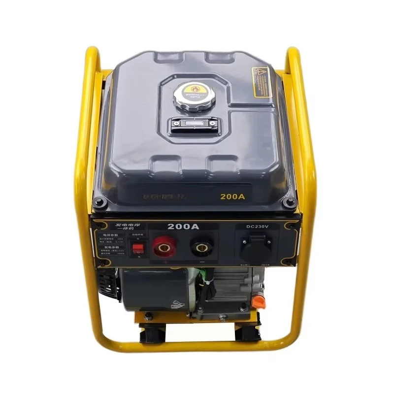 Portable 160A 200A Gasoline Welding Machine Adjustable Current 2KW AC Small Inverter Petrol Welder Welding Generator