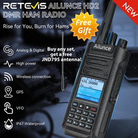 Retevis Ailunce HD2 Walkie Talkie DMR Radio UHF VHF Ham Radio IP67 Waterproof Long Range DMR Digital Radio Bluetooth