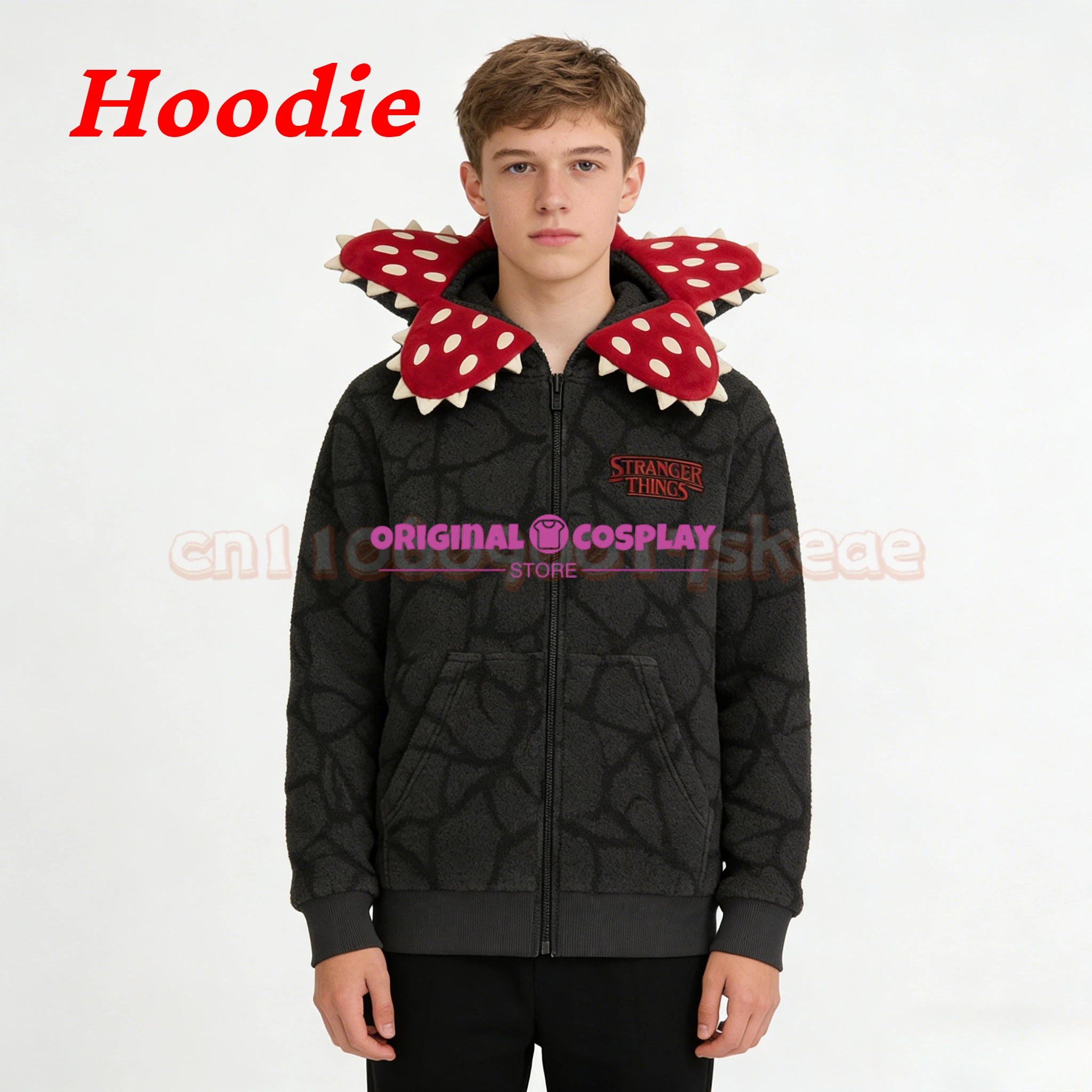 

Thicken Cannibal Flower Cosplay Costume Hoodie Men Women Cannibal Flower Monster Print Hooded Sweatshirt Harajuku Streetwear