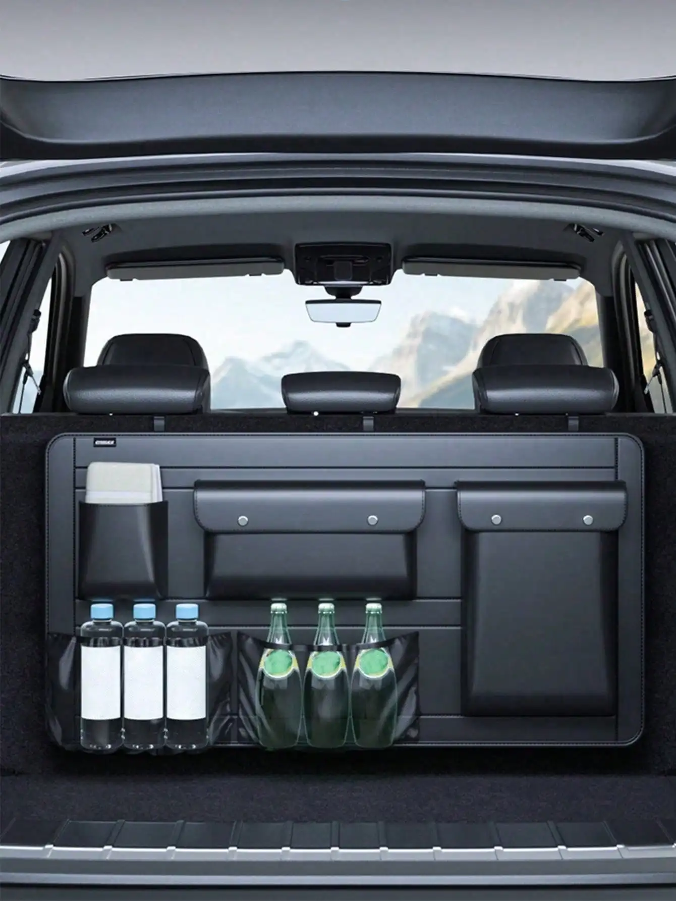 

1 шт. Сумка для хранения автомобиля, Автомобильный органайзер, Сумка для хранения багажника, Многофункциональная сумка для хранения на автомобиле, Ящик для уличных мелочей, L