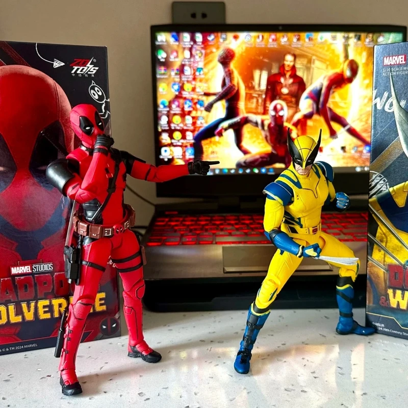 Zdtoys Marvel Figure Deadpool & Wolverine Action Figures Model Toy Anime Desktop Decoration Collect Toy Birthday Gift