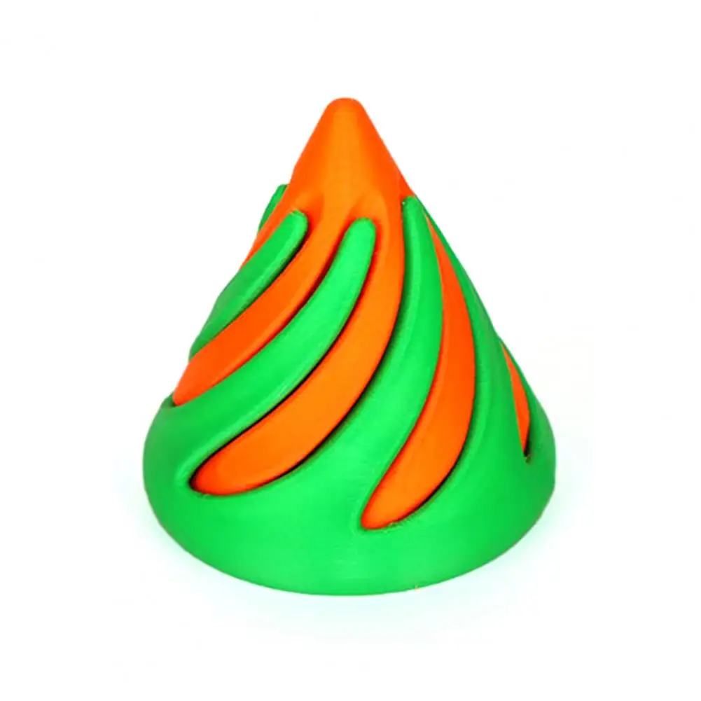 

Mini Spiral Toy Spiral Cone Fidget Toy for Stress Relief Anxiety Reduction Educational Fun Desktop Passthrough Figurine for Kids