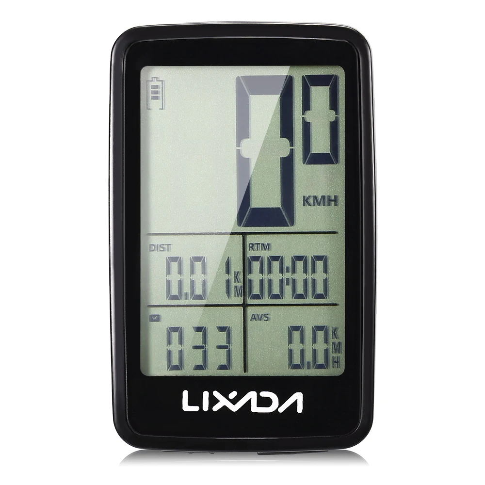 Lixada Multifunctional Wireless Cycle Computer 11 Functions USB Rechargeable Bike Computer Bicycle Speedometer Odometer