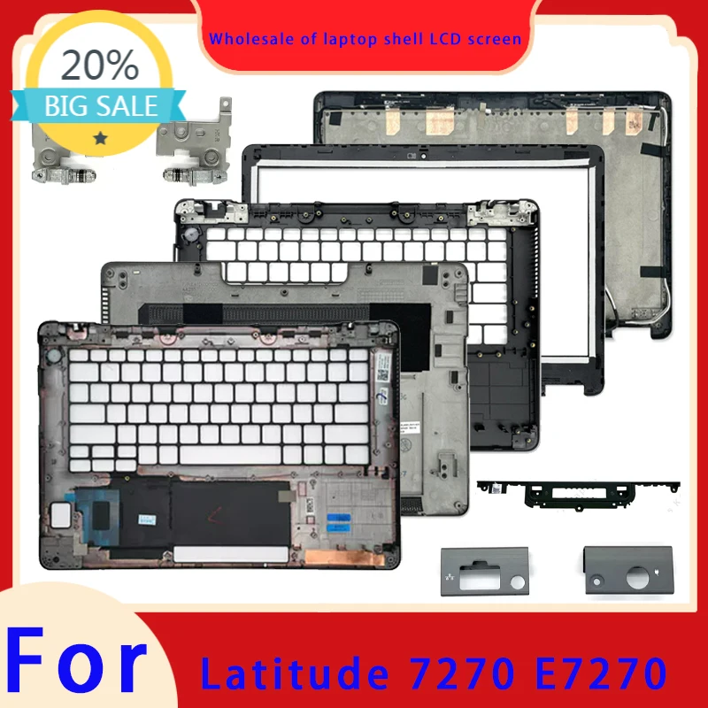 Non touch For Latitude 7270 E7270 series laptop LCD screen top cover screen frame palm rest hinge cover bottom shell ABCD hinge