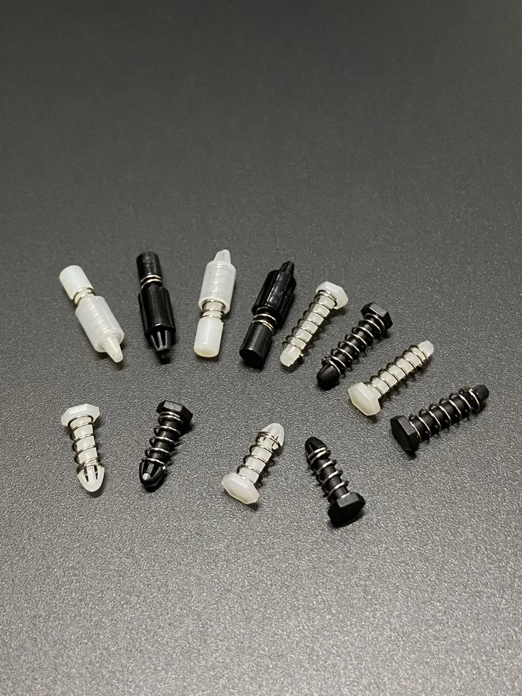 Nylon66 Material Natural Black Electrical Accessories PCB Board Fasteners Spring Snap Mounting Button Heat Sink Rivets Cap Nail