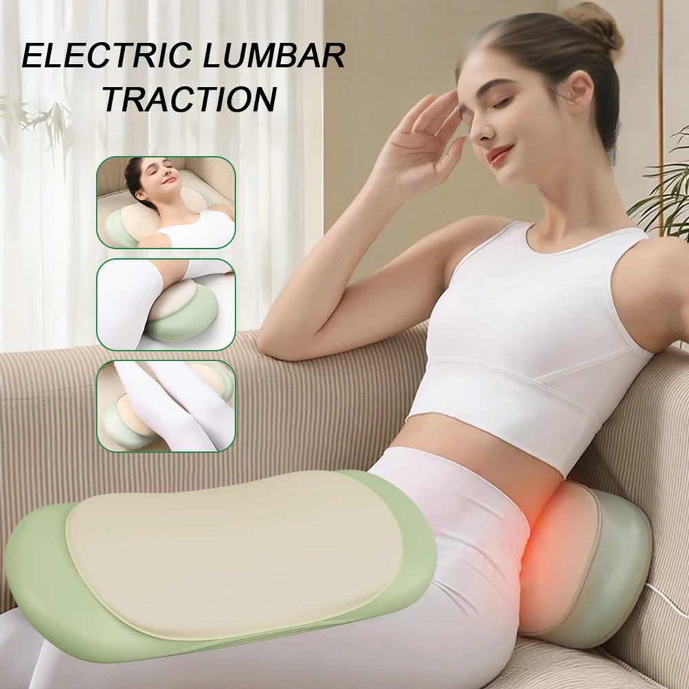 

Electric Lumbar Massager Waist Back High-Frequency Vibration Massager Waist Spine Support Airbag Traction Massage Machine