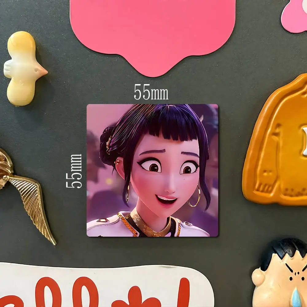 DemonS Hunters ZOEY-Y Photo Fridge Magnet Square Stickers Personalize Home Decor Souvenirs Gift