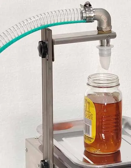 Machine de remplissage semi-automatique, pesage de la sauce au miel, petite Machine de remplissage manuelle