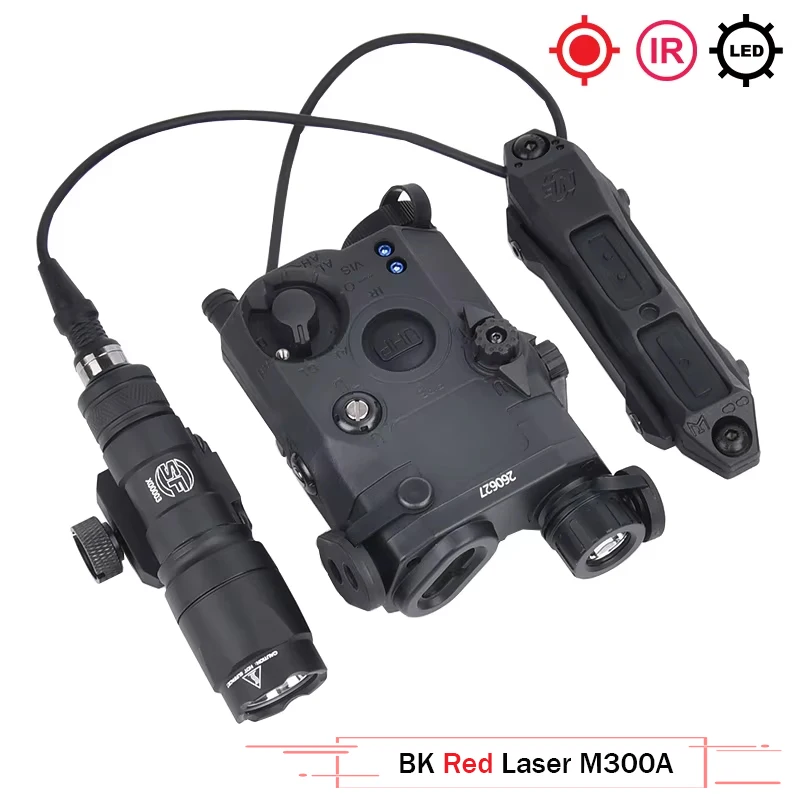 WADSN Tactical PEQ PEQ15 PEQ-15 SF M300A M600C Flashlight Airsoft Hunting Accsesories High Power Red Dot Green Blue Indicator image 3