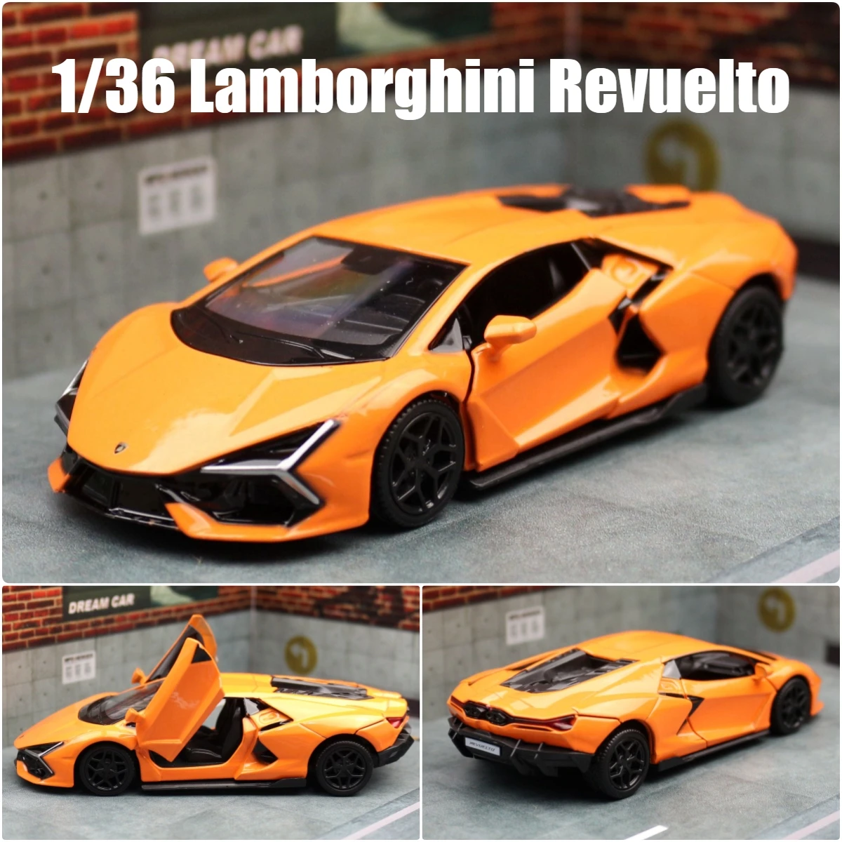 1/36 Lamborghini Revuelto HPEV Super Toy Car For Children RMZ City